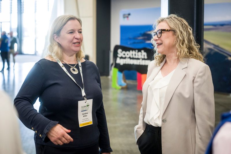 Global Agritourism Conference 2026 Gillian Martin_Caroline Millar Caroline Millar speaks with Gillian Martin MSP at the Global Agritourism Conference