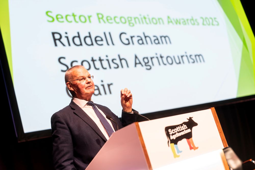 Riddell Graham speaking at the annual Scottish Agritourism Conference